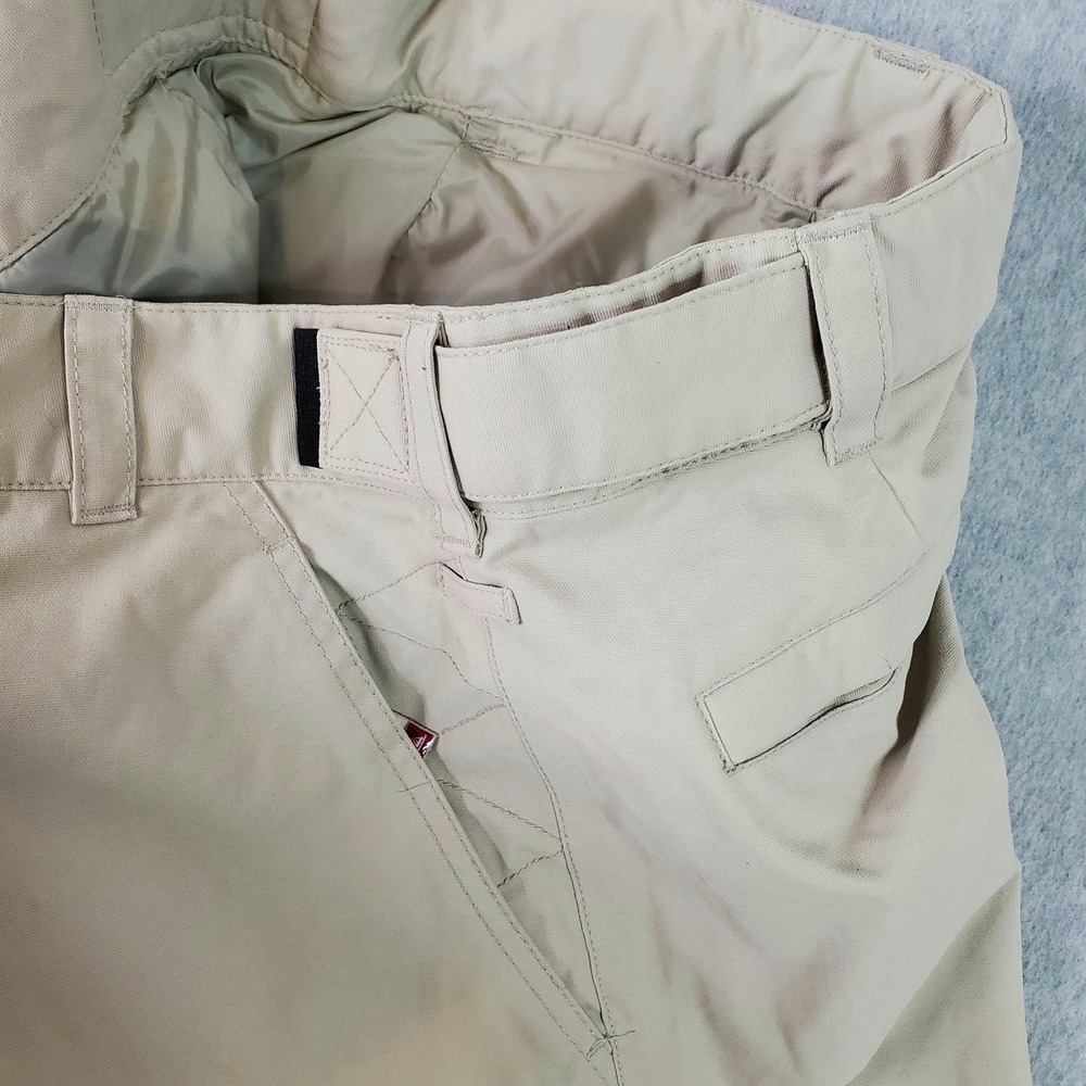 Quiksilver 5000 Snow Pants Mens Medium (34x30) Beige Cargo Ski Snowboard Vented - Picture 5 of 16